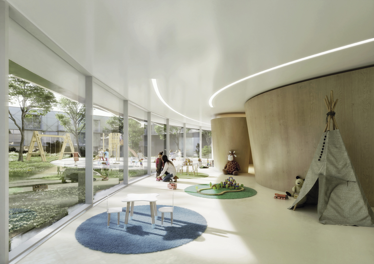 2-3 Aménagement du centre de Mont-Saint-Martin à F-54350 MONT-SAINT-MARTIN (Pôle Européen de Développement) / 2021-2024 ATELIER D’ARCHITECTURE DU CENTRE S.à R.L.