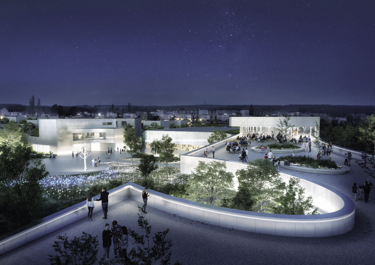2-3 Aménagement du centre de Mont-Saint-Martin à F-54350 MONT-SAINT-MARTIN (Pôle Européen de Développement) / 2021-2024 ATELIER D’ARCHITECTURE DU CENTRE S.à R.L.