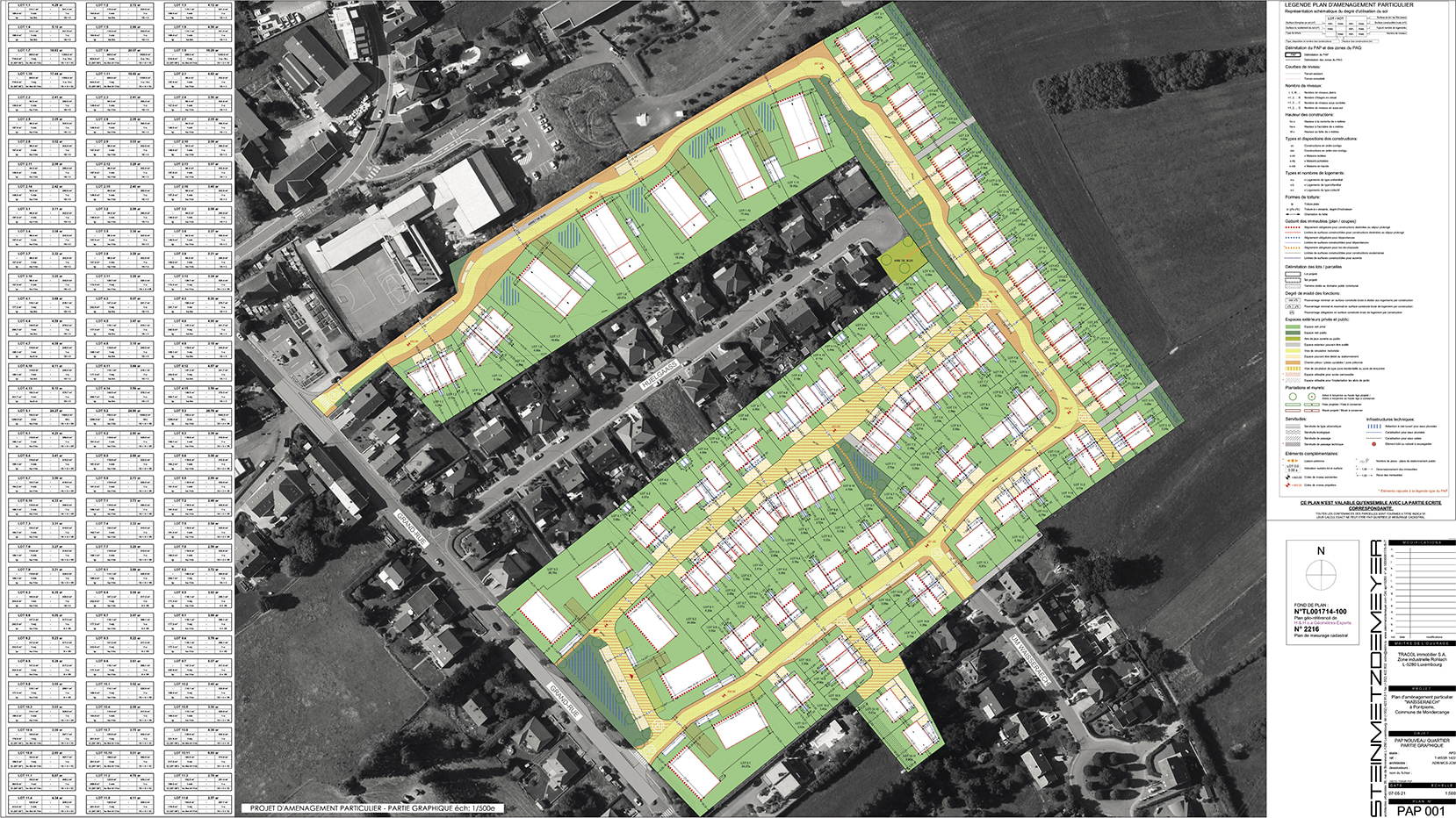 5-6 Elaboration d’un plan d’aménagement pour une nouveau quartier d’habitation de 6,7Ha à Pontpierre, Commune de Mondercange STEINMETZDEMEYER ARCHITECTES URBANISTES S.à R.L.