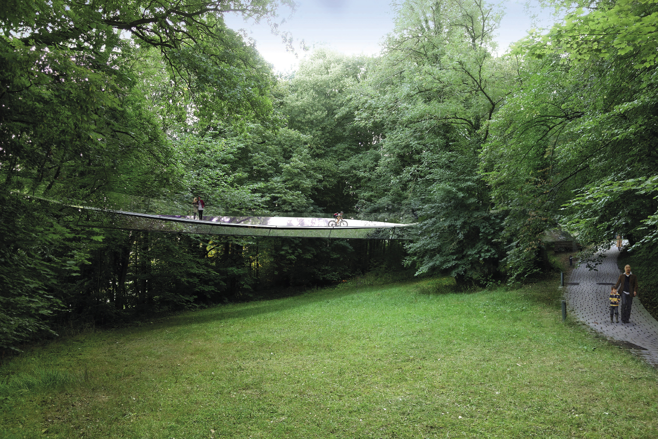 Passerelle piétonne et cyclable, Plateau de Kirchberg - association momentanée Marc Mimram Ingénierie et Marc Mimram Architecture & Associés Fabeck Architectes ARCHITECTURE URBANISME