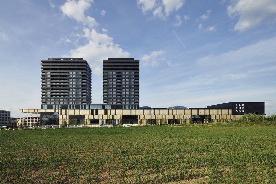 Tours de logements, centre médical et espace wellness, Cloche d’OrLauréat du concours - Fabeck Architectes,Développement du projet - association momentanée Fabeck Architectes & Schemel Wirtz Architectes Fabeck Architectes ARCHITECTURE URBANISME