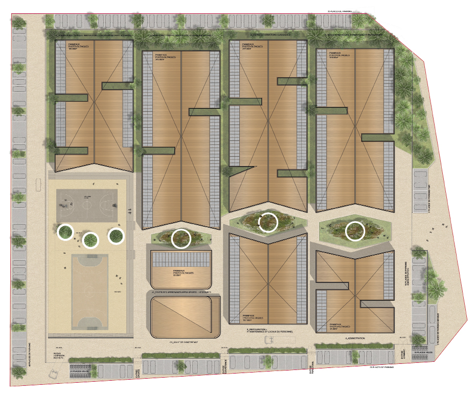 Lauréat consultation/concoursConception d’un centre de référence de haute qualitéenvironnementale dans les métiers du numérique(CRMN) dans la région de Dakar Fabeck Architectes ARCHITECTURE URBANISME