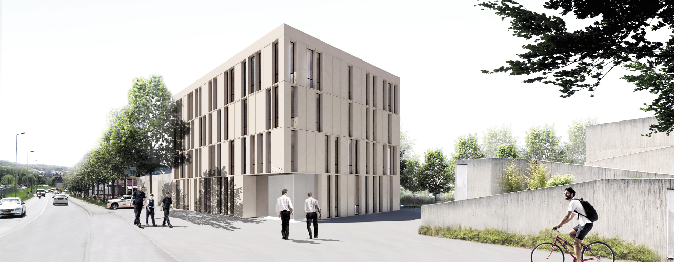 6 Commissariat de Police, L-Differdange Dewey MullerPartnerschaft mbB Architekten Stadtplaner