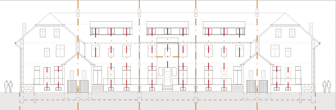 Axes de composition de façade Limite parcelles ZILMPLAN S.à R.L.