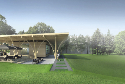 Club House à Luxembourg non réalisé BERBEC’ STANislaw agence d’architecture