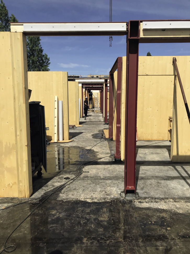 8 Structure d’hébergement à Luxembourg: murs en bois massif MP INGENIEURS-CONSEILS S.à R.L.