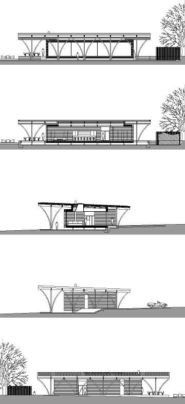 Club House à Luxembourg non réalisé BERBEC’ STANislaw agence d’architecture