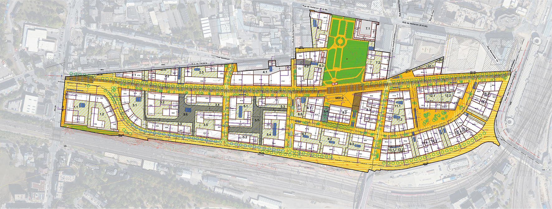 3 PAP Nei Hollerich - Ville de Luxembourg - Umsetzung des Plan Directeur in den PAP PACT S.à R.L.BUREAU D’ÉTUDES EN AMÉNAGEMENT DU TERRITOIRE ET URBANISME