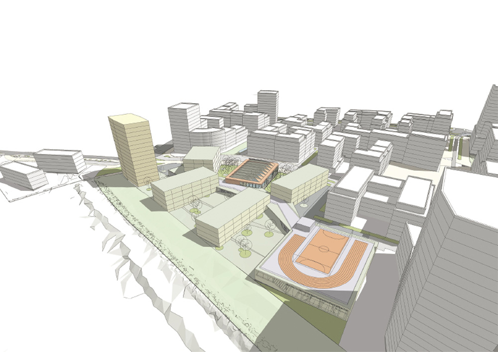 9 Etude architecturale et urbanistique pour la réalisation des écoles fondamentales du Laangfur
Administration des bâtiments publics et Ville de Luxembourg, Kirchberg 9 Etude architecturale et urbanistique pour la réalisation des écoles fondamentales du Laangfur
Administration des bâtiments publics et Ville de Luxembourg, Kirchberg